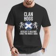 Hogg Clan Scottish Family Name Scotland Heraldry T-Shirt Funny Gifts