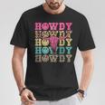 Howdy Smile Face Rodeo Western Country Southern Cowgirl T-Shirt Unique Gifts
