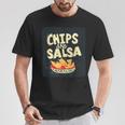 Hübsche Schale Mit Chips Und Spritziger Salsa Für Snacks Und Freunde T-Shirt Lustige Geschenke