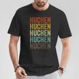 Huchen Fisch Retro Design T-Shirt, Vintage Angler Bekleidung Lustige Geschenke