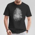 Huella Dactilar Grande Del Análisis De La Escena Del Crimen De Camiseta unisex Regalos divertidos