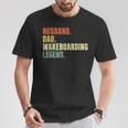 Husband Dad Wakeboarding Legend Vintage Father's Day T-Shirt Unique Gifts