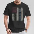 Ice Hockey American Flag Patriotic Usa 4Th Of July Vintage T-Shirt Unique Gifts