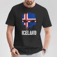 Iceland Flag Skull Icelandic Pride Patriotic T-Shirt Unique Gifts