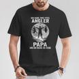 Ich Habe Zwei Titel Angler Papa Angeling Father's Day T-Shirt Lustige Geschenke