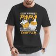 Ich Werde Papa Einer Tochterater Loading Pregnant Baby T-Shirt Lustige Geschenke