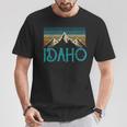 Idaho Vintage Mountains Nature Hiking Pride Souvenirs T-Shirt Unique Gifts