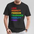 Igualdad Orgullo Gay Orgullo Lgbtq Igualdad Camiseta unisex Regalos divertidos