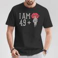 I'm 49 Plus 1 Middle Finger Skull 50Th Birthday T-Shirt Funny Gifts
