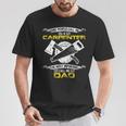 Most Important Call Me Dad Woodworking Carpenter Papa T-Shirt Unique Gifts