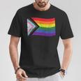 Inclusive Progress Pride Flag Gay Pride Lgbtq Rainbow Flag T-Shirt Unique Gifts