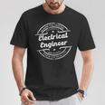 Ingeniero Eléctrico Sellointage Retro Logo Desgastado Camiseta unisex Regalos divertidos