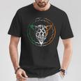 Irland Keltischer Dreiecksknoten Irische Flagge Ireland Black T-Shirt Lustige Geschenke