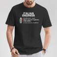 Italian Engineer Definition Italy Engineering T-Shirt Unique Gifts