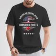 Japanese American Raised With Okinawa Roots Japan T-Shirt Unique Gifts