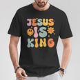 Jesus Is King Groovy Christian- Cute Toddler Girl T-Shirt Unique Gifts