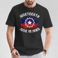June 19 1865 Black Freedom Black History Junenth Flag T-Shirt Personalized Gifts