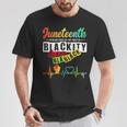 Junenth Blackity Heartbeat Black History African America T-Shirt Funny Gifts