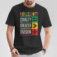 Junenth Equality Is Greater Than Division Afro Women T-Shirt Unique Gifts