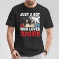 Just A Boy Who Loves Anime Japanese Anime Boy Manga T-Shirt Personalized Gifts