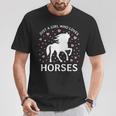 Just A Girl Who Loves Horses Cowgirl Horse Girl Riding T-Shirt Unique Gifts