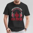 Kann Dich Nicht Hören Ich Zocke I Pc Gamer Headset Half Sleeve T-Shirt Lustige Geschenke