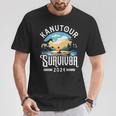 Kanufahrer Kanu Kanutour Survivor 2024 T-Shirt Lustige Geschenke