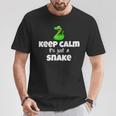 Keep Calm It's Just A Snake Herpetologist Costume T-Shirt Unique Gifts