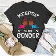 Keeper Of The Gender Reveal Announcement African American T-Shirt Unique Gifts