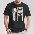 King Last Name Irish Pride Flag Usa St Patrick's Day T-Shirt Unique Gifts