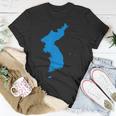 Korean Reunification Peninsula Map T-Shirt Unique Gifts