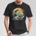 La Gran Ola Y Las Montañas Arte Japonés Kanagawa Camiseta unisex Regalos divertidos