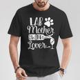 Lab Mother Wine Lover Cute Dog Mom T-Shirt Unique Gifts