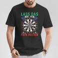 Lass Das Mal Den Papa Machen Darts Player T-Shirt Lustige Geschenke