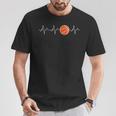 Latido Del Corazón De Baloncesto – Bball Ekg Pulse Line Jugadores Divertidos Camiseta unisex Regalos divertidos