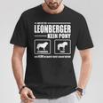 Leonberger Kein Pony Dog Dog Saying Dog T-Shirt Lustige Geschenke