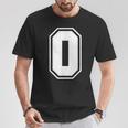 Letter O Number 0 Zero Alphabet Monogram Spelling Counting T-Shirt Unique Gifts