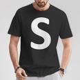 Letter S T-Shirt Lustige Geschenke