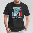 Level 9 Freigeschaltet 9 Geburtstag 9-Jähriger Junge T-Shirt Lustige Geschenke