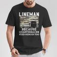 Lineman Football Patriotic American Flag Camouflage T-Shirt Unique Gifts