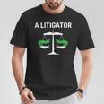 A Litigator Lawyer Attorney Law Puns T-Shirt Unique Gifts