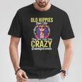 Losiejos Hippies No Mueren Simplemente Se Desvanecen Con Abuelos Locos Sin Mangas Camiseta unisex Regalos divertidos