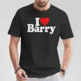 I Love Barry I Heart Barry T-Shirt Personalized Gifts