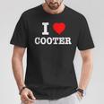 I Love Cooter Heart Cooter Lover T-Shirt Funny Gifts