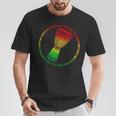 Love Djembe Drum A Rasta Flag Graphic For African Drumming T-Shirt Unique Gifts