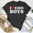 I Love Emo Boys I Heart Emo Boys T-Shirt Unique Gifts