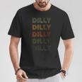 Love Heart Dilly Grunge Vintage Style Black Dilly T-Shirt Personalized Gifts