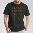 Love Heart Lando Grunge Vintage Style Lando T-Shirt Lustige Geschenke