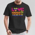 Love Knows No Gender Lgbtq Equality Gay Lesbian Pride T-Shirt Unique Gifts