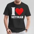 I Love Neymar Heart Family Lover Personalized Name T-Shirt Funny Gifts